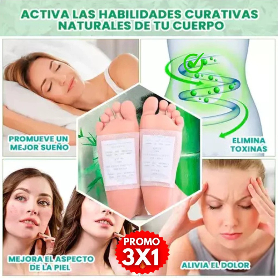 ¡PROMO 3x1! Kinoki Detox Parche desintoxicación